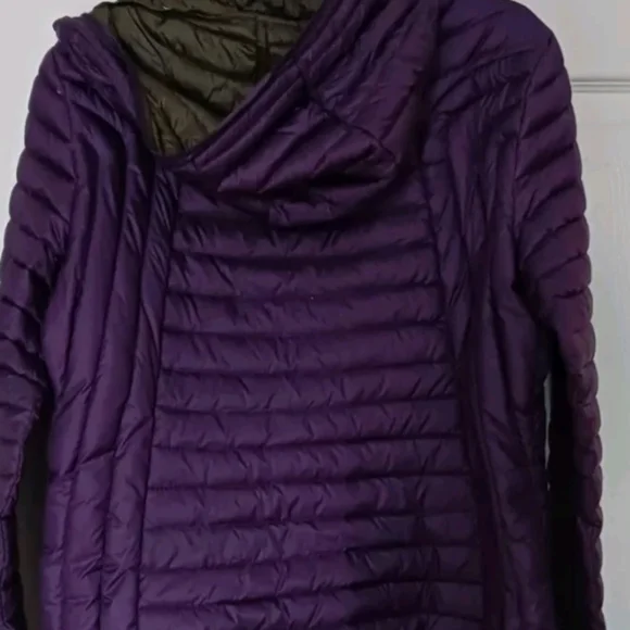 Halifax Traders PURPLE Ultralight Packable/washable Down Jacket Coat Women's L - Picture 2 of 8